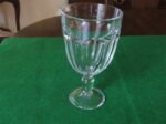 Set of 6 Vintage Lead Crystal Water Goblets 7" Tall 8 Panel Optic Design Heavy Crystal 3