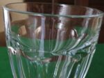 Set of 6 Vintage Lead Crystal Water Goblets 7" Tall 8 Panel Optic Design Heavy Crystal 4