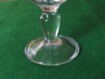 Set of 6 Vintage Lead Crystal Water Goblets 7" Tall 8 Panel Optic Design Heavy Crystal 6