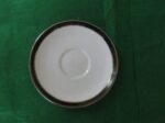 Towne Fine China Bavaria Germany Black & Platinum Rim Saucer 1