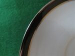 Towne Fine China Bavaria Germany Black & Platinum Rim Saucer 2
