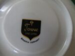 Towne Fine China Bavaria Germany Black & Platinum Rim Saucer 4