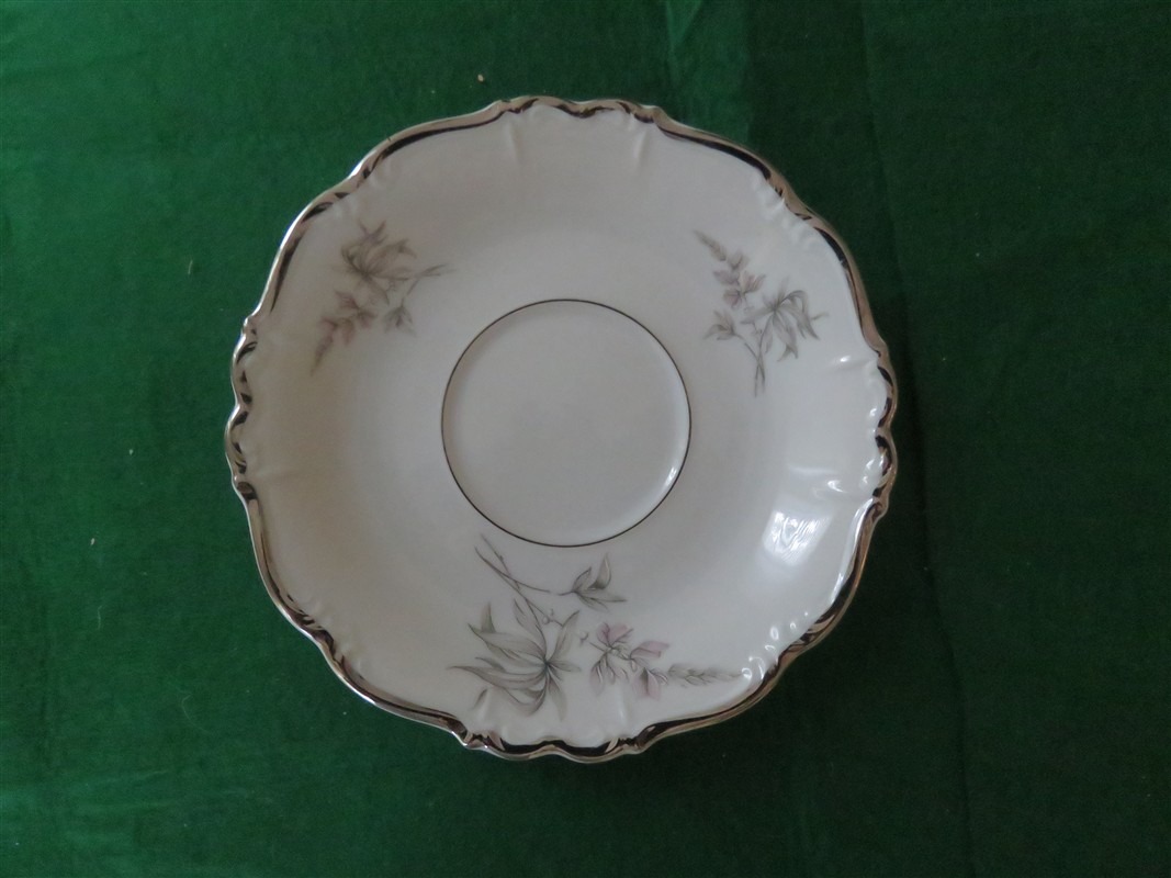 101150L1 (1067 x 800) Cotillion Saucer by Towne Fine China With Gold Trim And Flora 1