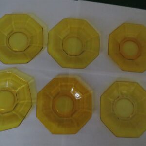 amber glass saucer 45