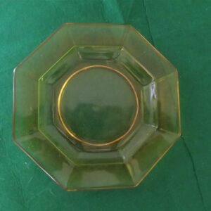 Vintage Amber Octagonal Glass Salad Plates – USG Co. 1