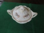 Sebring Ivory Porcelain "Normandie" matching creamer and covered sugar bowl 7