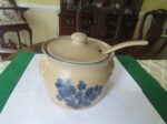 101192L1 (1067 x 800) Vintage Pfaltzgraff Folk Art soup tureen with matching lid and original ladle