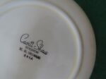 W.S. George Ranchero Ivory 6-inch saucer with an EOC monogram. 4