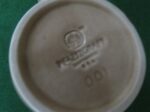 Pfaltzgraff Folk Art Cup & Saucer Stoneware Blue Tan USA Vintage 6