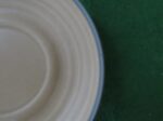Pfaltzgraff Folk Art Cup & Saucer Stoneware Blue Tan USA Vintage 8
