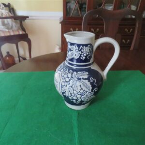 Vintage Gerz German Stoneware Wine Jug Grapes 1