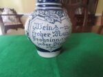 Vintage Gerz German Stoneware Wine Jug Grapes 2